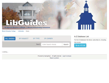 Tablet Screenshot of libguides.mtaloy.edu